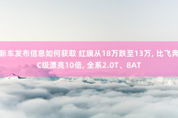 新车发布信息如何获取 红旗从18万跌至13万, 比飞奔C级漂亮10倍, 全系2.0T、8AT